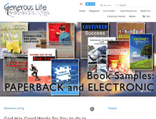 Tablet Screenshot of generouslife.net